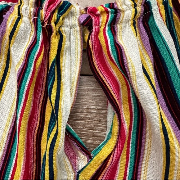 Jessica Simpson Sleeveless Halter top, White Smoke with Torrid Stripe, Size S - Picture 7 of 12